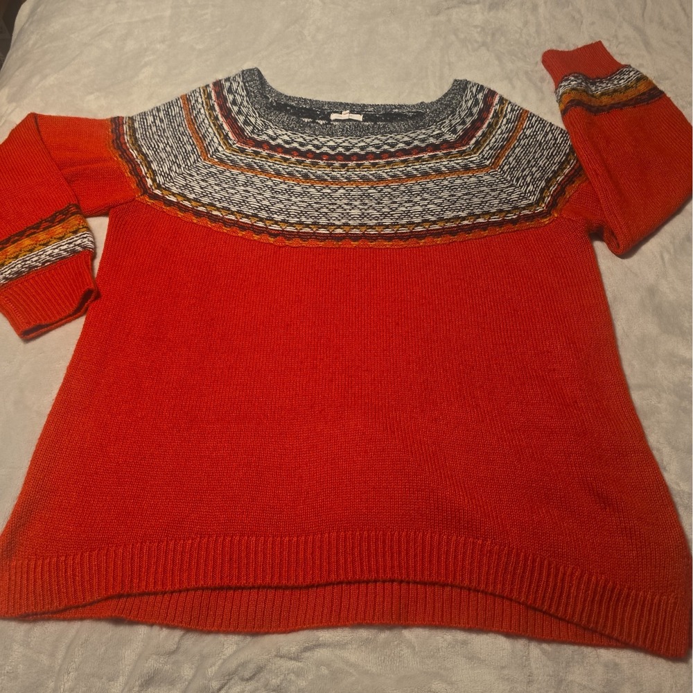 Maurice's Sweater Chunky Woman's Size Boat Neck Cabincore Grandmacore